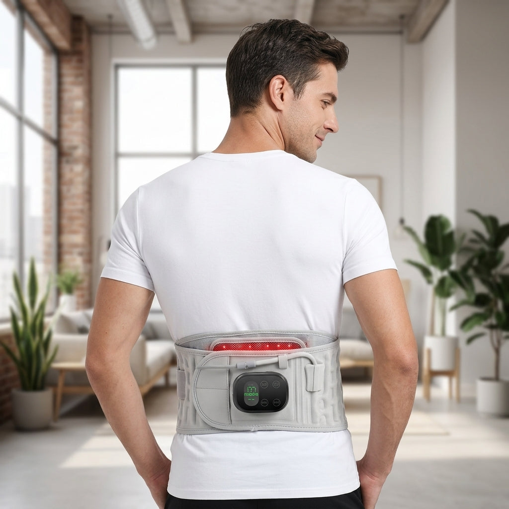 SpineRelief™ – Smart Red Light Lumbar Decompression Belt