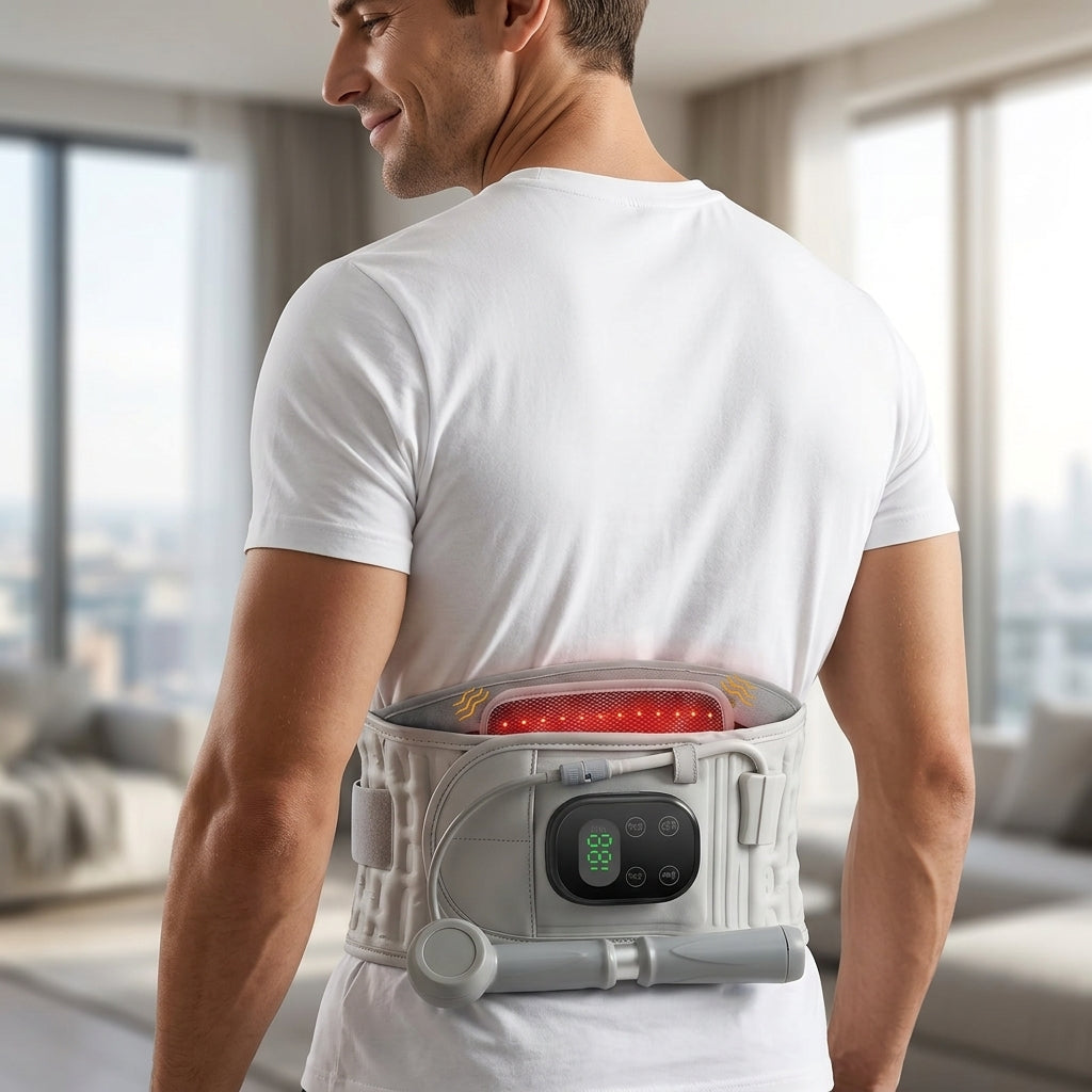 SpineRelief™ – Smart Red Light Lumbar Decompression Belt