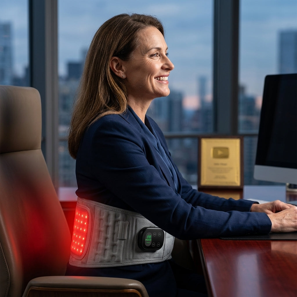 SpineRelief™ – Smart Red Light Lumbar Decompression Belt